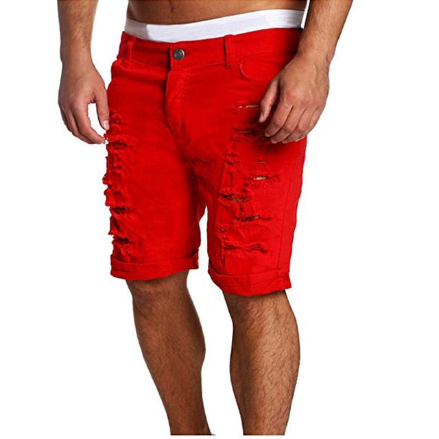 'Trinidad' Men's Ripped  Denim Shorts