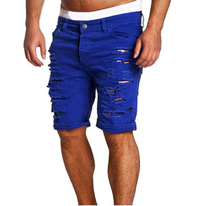'Trinidad' Men's Ripped  Denim Shorts