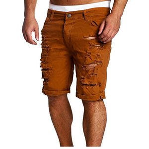 'Trinidad' Men's Ripped  Denim Shorts